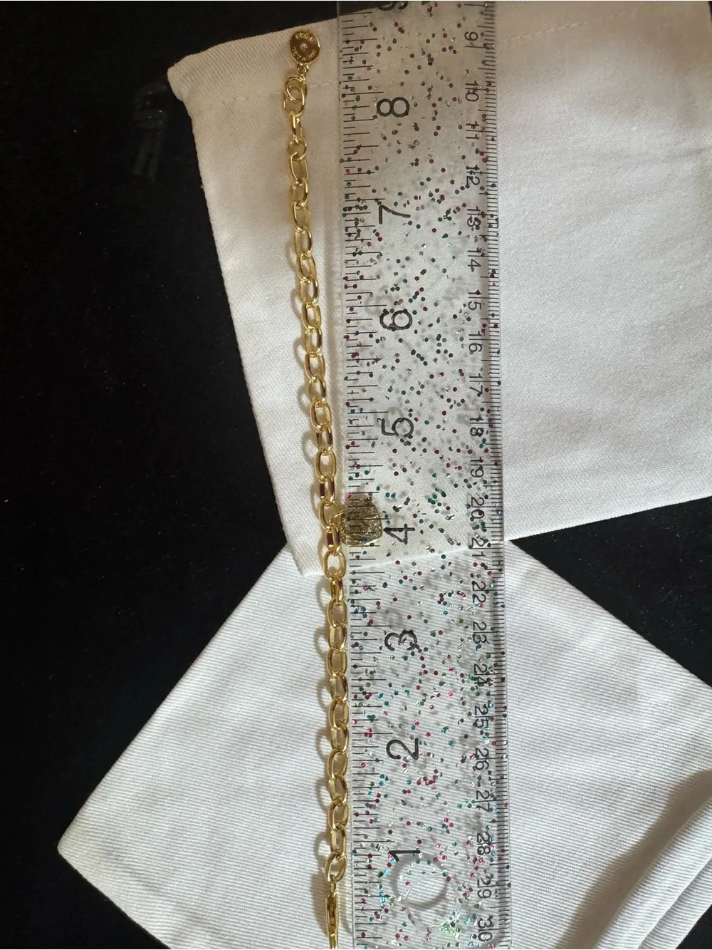 Michael Kors Gold Heart Link Bracelet with MK Charm